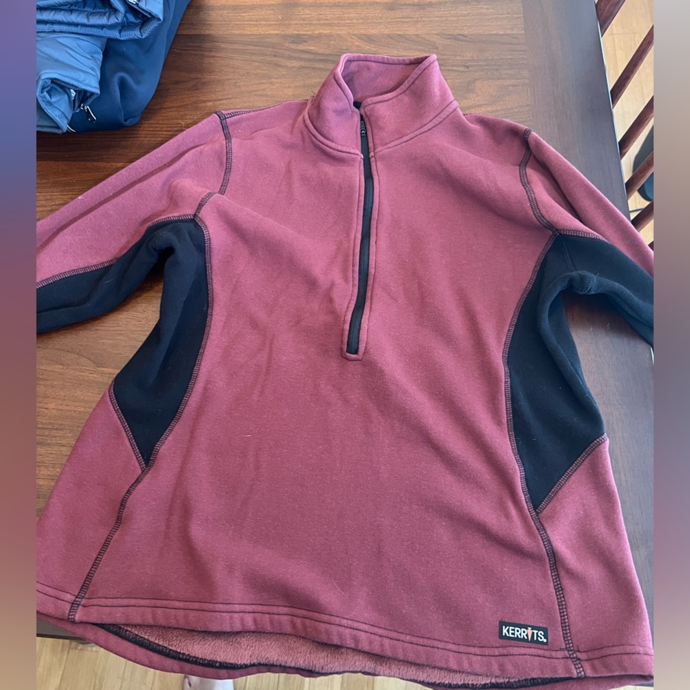 Kerrits Maroon Half Zip Pullover Fleece